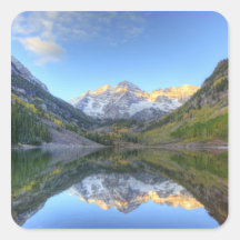 USA, Colorado, Maroon Bells-Snowmass Square Sticker