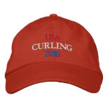 USA CURLING 2010 embroidered hats