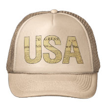 USA Declaration of Independence cap Mesh Hats