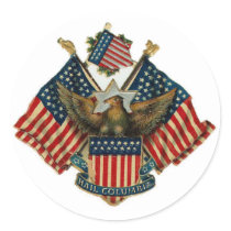 USA Eagle Flags Vintage Americana