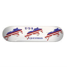USA Equestrian Skateboard Deck