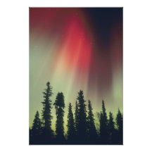 USA, Fairbanks area, Central Alaska, Aurora Photographic Print