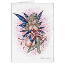 USA Fairy Note Card