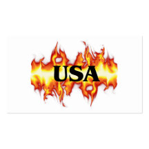 USA Fire Business Card Templates