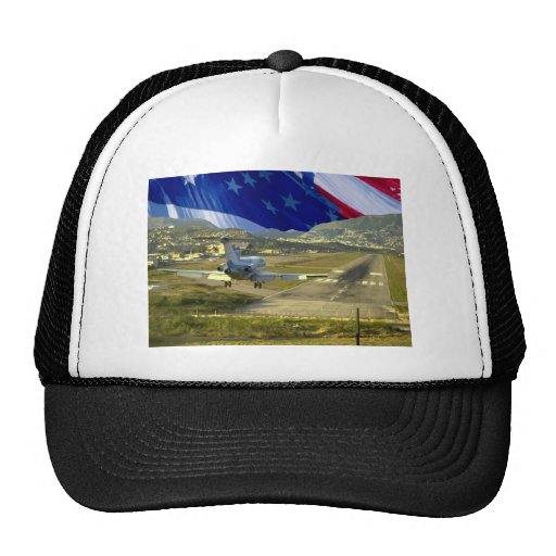 USA Flag Airliner Trucker Hats