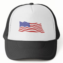 USA Flag Cap Trucker Hat