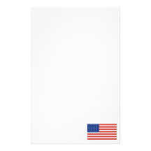 USA flag Custom Stationery