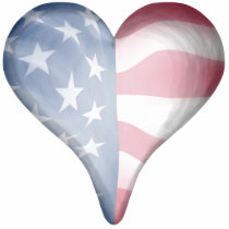 USA Flag Fade Photo Cutout