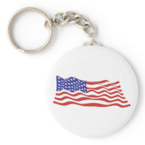USA Flag Key Chain