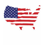 USA flag map t-shirts