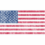 USA Flag Vintage photo sculptures