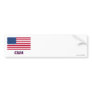 USA Flag with name in Russian Bumper Stickers