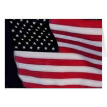 USA flag with pledge inside Card