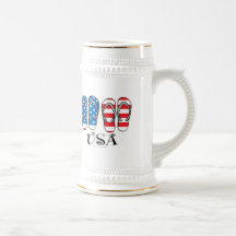 USA Flip Flops Coffee Mug