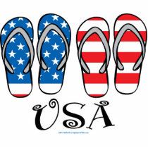 USA Flip Flops Photo Sculptures