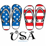 USA Flip Flops photo sculptures