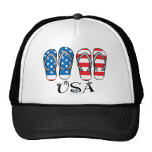 USA Flip Flops Trucker Hat