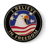 usa freedom Pinback Buttons Backpack or Hat Pin