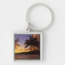 USA, Hawaii, Kauai, Colourful sunrise in a 2 Keychains