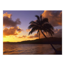 USA, Hawaii, Kauai, Colourful sunrise in a 2 Photograph