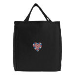 USA Heart embroidered bags