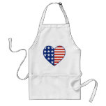 USA Heart Flag Apron