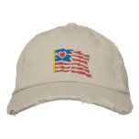USA Heart Flag Embroidered Hat embroidered hats