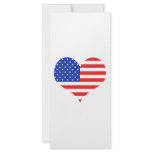 USA Heart Customized Rack Card