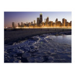 USA, Illinois, Chicago, City skyline from Lake Postcard