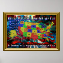 USA-July-4-3-Framed-2 Poster