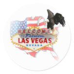 USA Las Vegas with Eagle Sticker