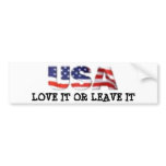 USA love it or leave it bumper stickers