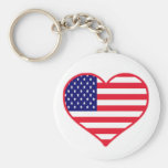 USA Love Key Chains