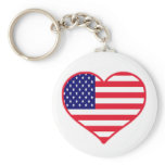 USA Love Key Chains