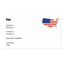 USA map Business Card