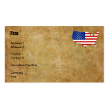 USA map Business Card Templates
