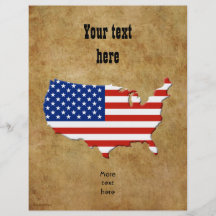 USA map Personalized Flyer
