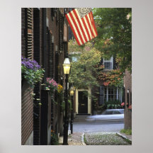 USA, Massachusetts, Boston, Beacon Hill. Posters