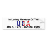 USA Memory Bumper Sticker