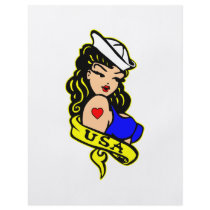 USA Navy Pinup Girl Personalized Flyer