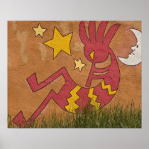 USA, New Mexico, Santa Fe. Wall mural of a Posters