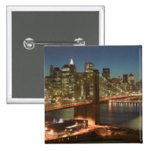 USA, New York, New York City, Manhattan: Pinback Button