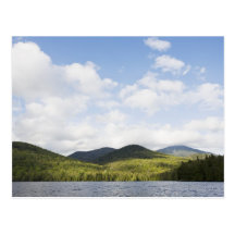 USA, New York State, Adirondack Mountains, Lake Postcard