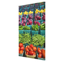 USA, New York State, New York, Vegetables and Stretched Canvas Prints