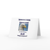USA No Apologies Greeting Cards