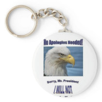 USA No Apologies Keychains