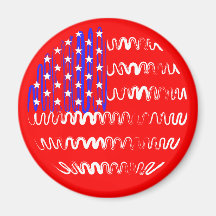 USA on Red Magnet