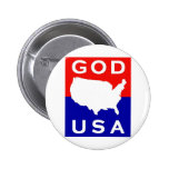USA - "One Nation Under God" buttons