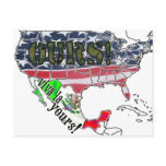 USA OURS! ANTI-IMMIGRATION SENTIMENT postcards