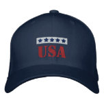 USA Patriotic embroidered hats
